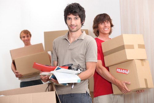 Man With Van Shoreditch team handling items safely during a move