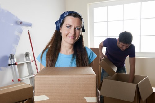 Packing and loading items into a moving van