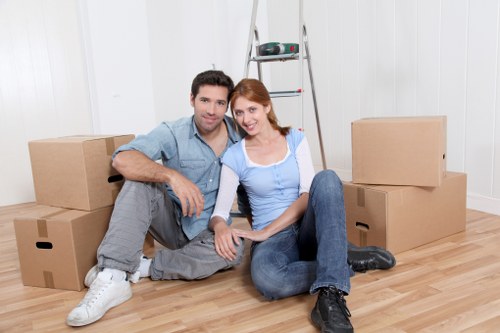 Local movers handling a residential relocation in East London