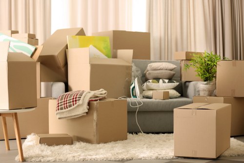 Shoreditch moving van prepared for local furniture transport