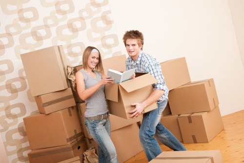 Man with van moving service supporting a Shoreditch customer with home furniture